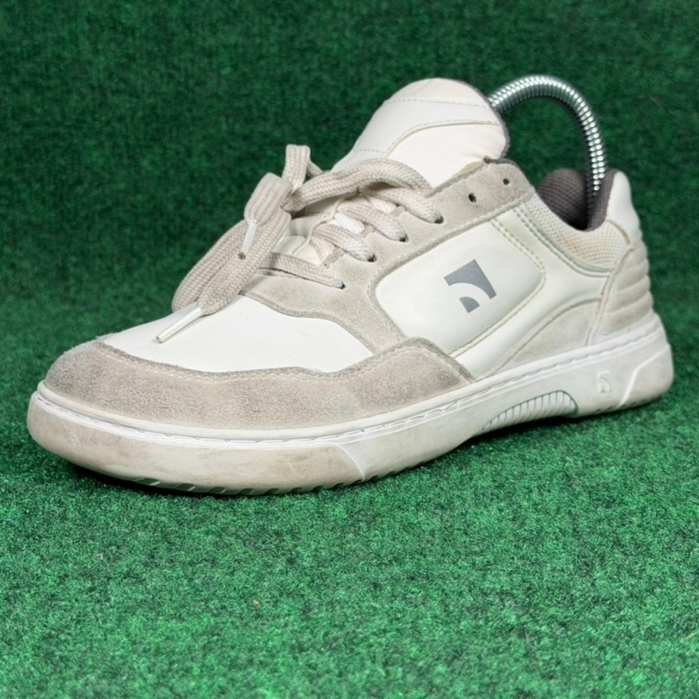 Barebarics Urban Barefoot Sneakers Womens 5 White Grey Leather Suede EU 36